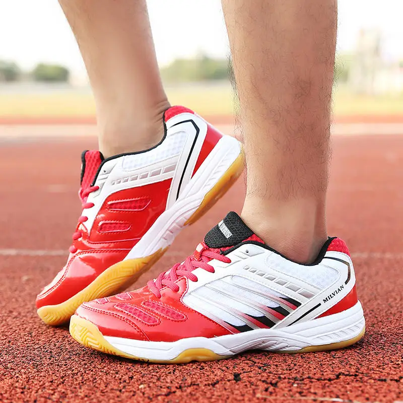 Обувь для настольного тенниса для женщин и мужчин, дышащая Спортивная обувь для спортзала, противоскользящие амортизирующие домашние спортивные кроссовки, tenis feminino