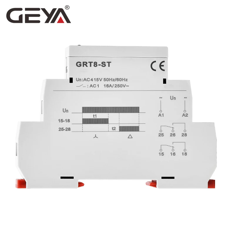 estrela delta temporizador macio starter ac230v 415 02