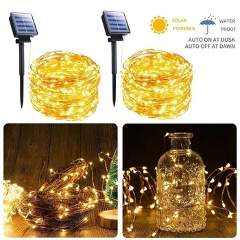 

10/20M 100/200LED 8 Modes String Light Fairy Light IP65 Waterproof Outdoor Lighting for Home, Garden, Wedding, Christmas