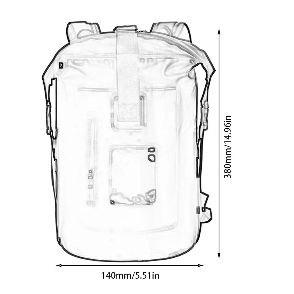 20л мотоциклетная сумка, наружная ПВХ сухая сумка, водонепроницаемая двойная Наплечная Сумка для дайвинга, плавания, походов, вождения, путешествий
