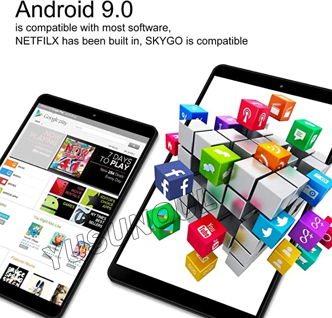 US $131.77 33264GB ROM 4G LTE Global Version 25D Glass New Android 90 10 inch tablet 8 Cores 1920x1200 WiFi GPS Tablet 101Free Gifts