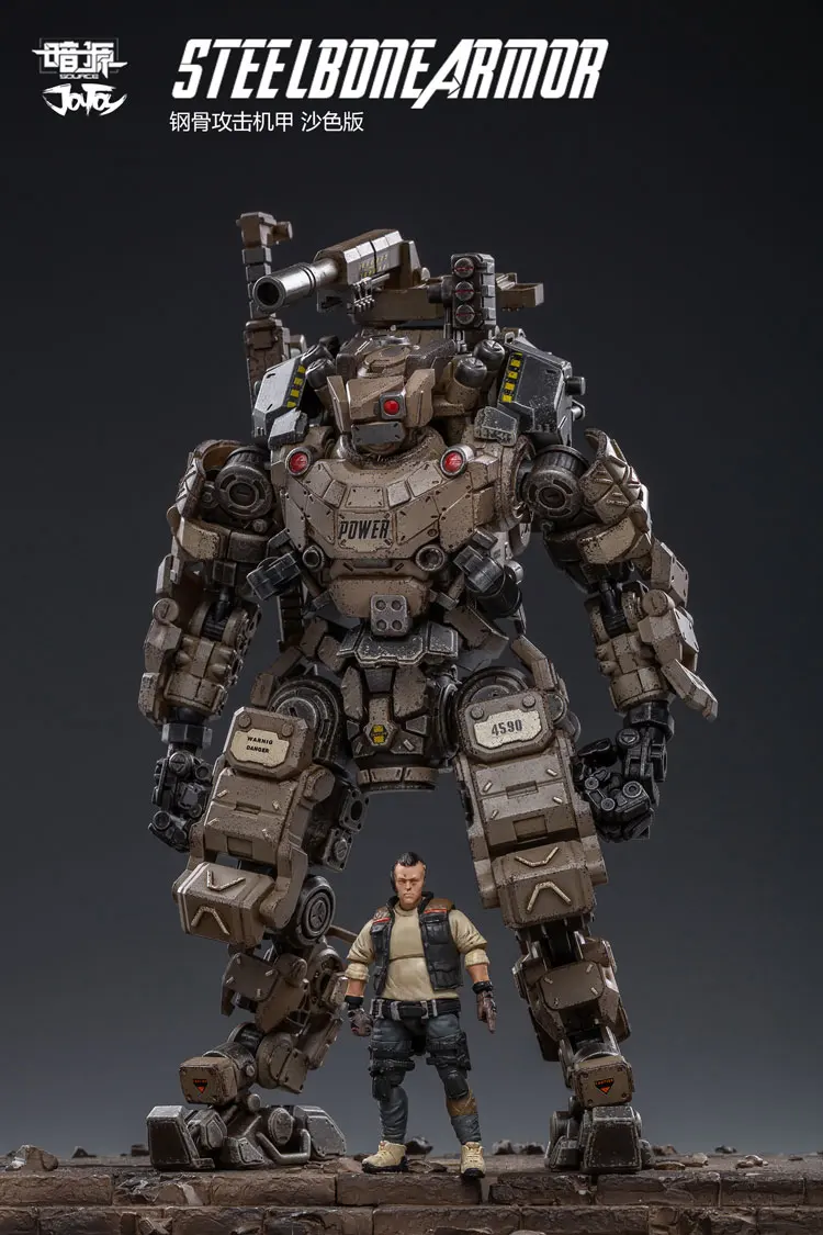 Новинка JOYTOY 1:25 фигурка робота FSTEEL BONE MECH Военная Модель Кукла Mecha Рождественский подарок