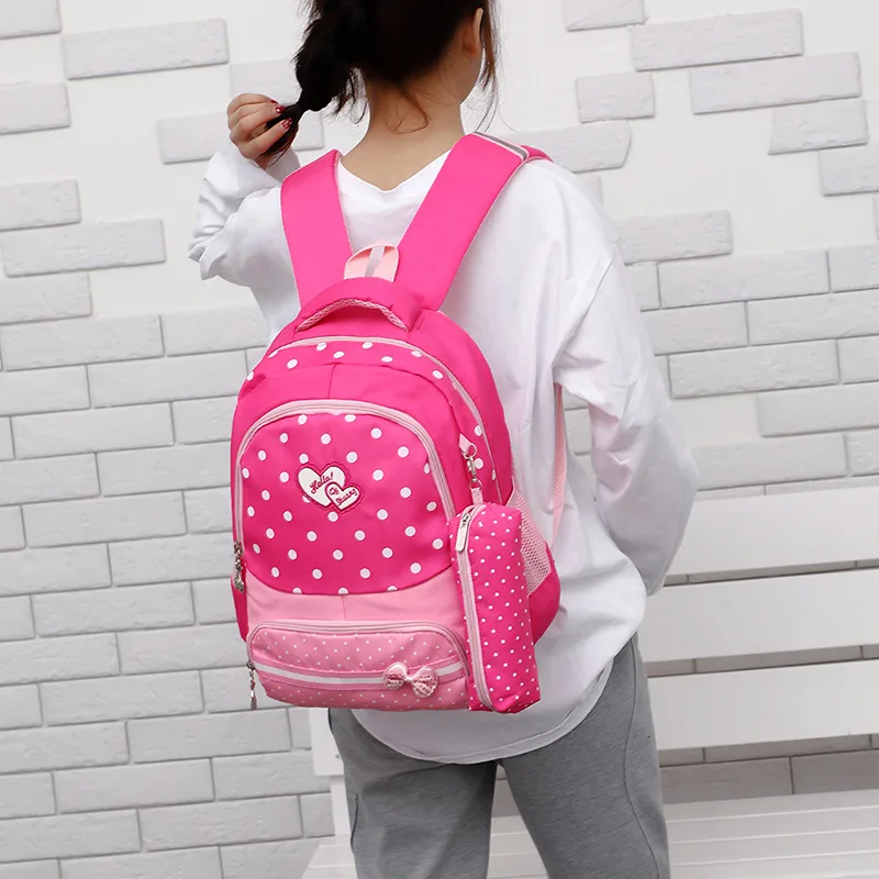 Cute Children Shoulder School Bag GIRL'S 2-4 Grade 8-12 a Year of Age Backpack Lightweight Backpack Girls Burden Relieving Spine