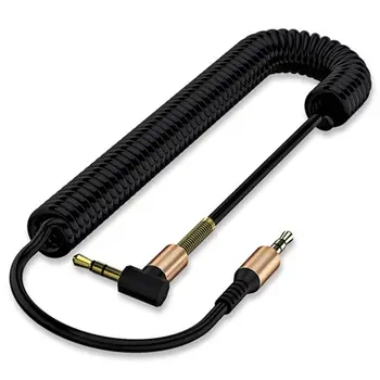 

2pcs 3.5 Jack AUX Audio Cable 3.5mm Male To Male Cable For Phone Car Speaker Mp4 Headphone 1.7m Jack 3.5 Spring Audio Cables