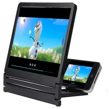 Mais novo telefone móvel tela lupa olhos proteção display 3d amplificador de tela vídeo dobrável expansor ampliado suporte