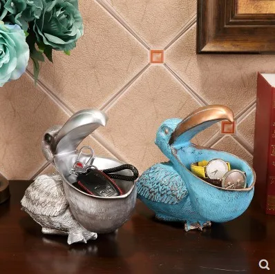 

Nordic Retro Resin Toucan Sculpture Phone Key Storage Box Crafts Home Livingroom Desk Animal Decoration Office Birds Ornaments