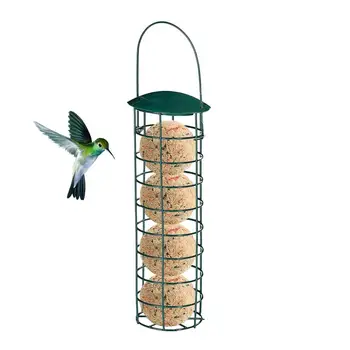 

Bird Feeder Wild Tit Sparrow Parrot Feed Dispenser Garden Balcony Outdoor Dumpling Rack Hanging Net Feeding Portable Bird Feeder