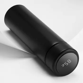 

500ML Intelligent Thermos 304 Stainless Steel Temperature Display Thermos Portable Leakproof Coffee Travel Cup Tea Milk Thermos