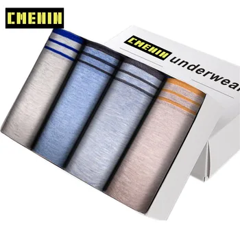 

4Pcs/Lot Free Shipping 2020 New Underwear Men Boxers Spandex Mens Boxershorts Underware Boxer Shorts Trunks Brand CMENIN M0050