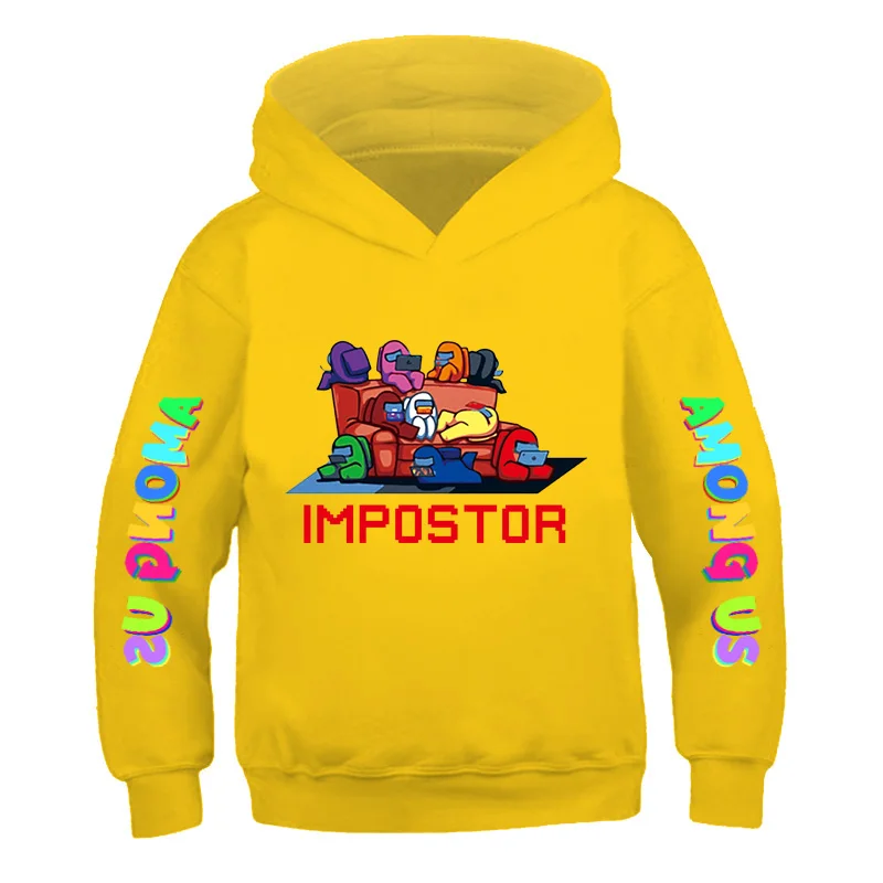 Hoodie hot game Among Us boys dress as Sweatshirt girls Pullover winter warm printed top children's clothes New video games