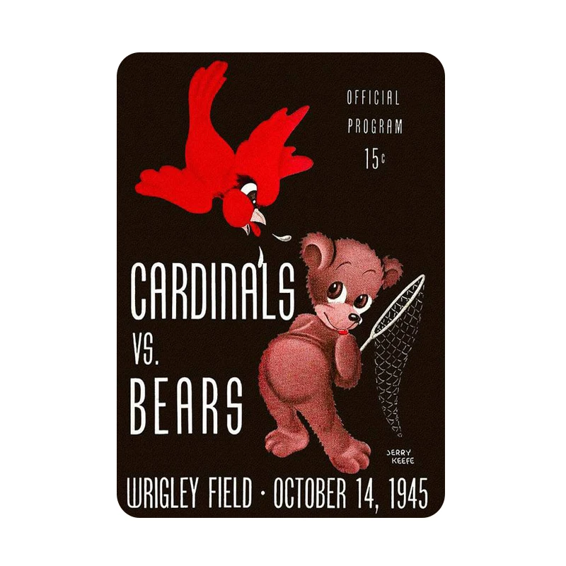 Chicago Bears and Coon металлическая живопись вывески Винтаж Плакат Бар Паб декоративная табличка домашний декор пивная рекламная тарелка