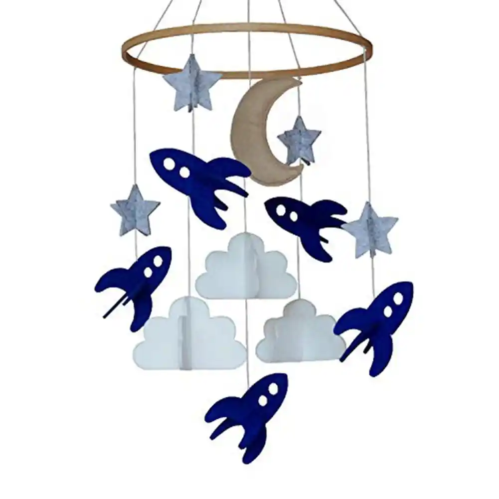 Baby Crib Dream Catcher Mobile Spaceships Stars Clouds Moon Felt Hanging Dreamcatcher Nursery Bedroom Decor Wind Chimes Hanging Decorations Aliexpress