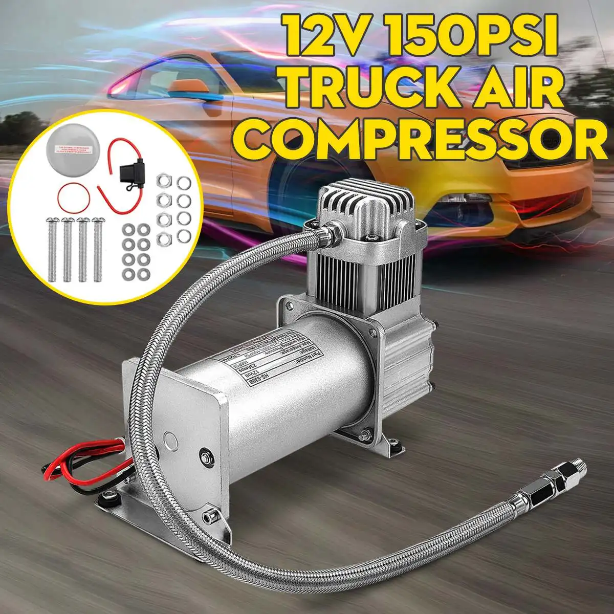 12V 150PSI/200PSI автомобильный воздушный компрессор звук воздушный рожок запасных частей для грузовика, трейлера гудок поезда