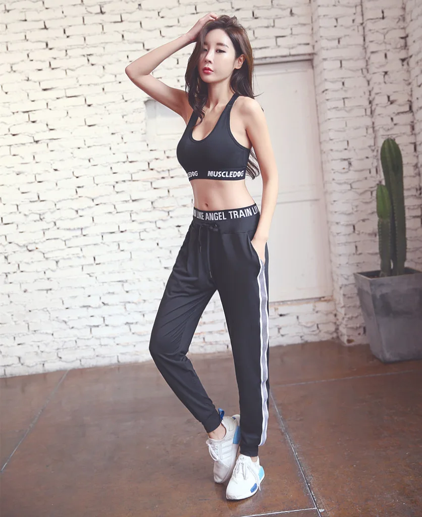 Набор для йоги с длинными рукавами, свободный Быстросохнущий Спортивный костюм для бега, женская одежда для йоги, новая осенняя и зимняя одежда