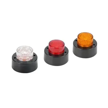 

5Pcs Truck Round Side Marker 10-30V Lights 5 LEDs Cylindrical Edge Lights Round