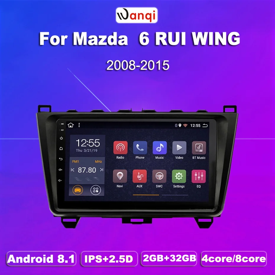 2G ram 32G rom мультимедийный плеер gps навигация автомобильное радио Android 8 1 для Mazda 6 Rui