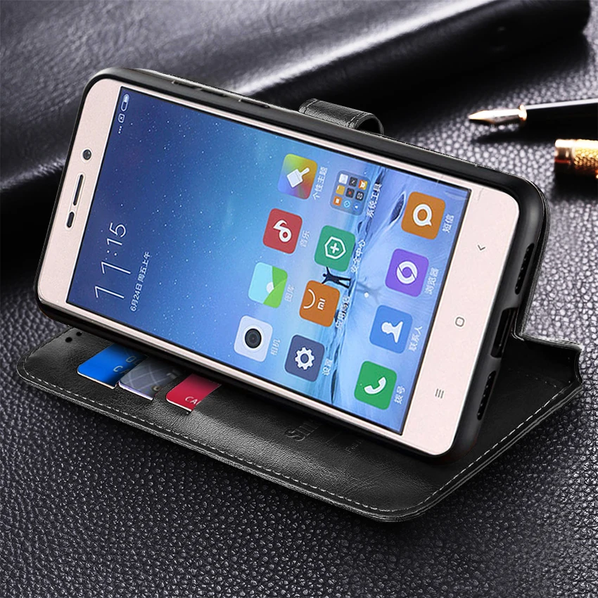 Xiaomi Redmi 3 S Bao Da Ốp Lưng Cho Xiaomi Redmi 3 S PRO Từ Tính Ví Điện Thoại Trường Hợp Redmi 3 PRO 3 S xiaomi leather case