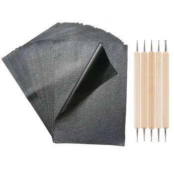

1 Set Graphite Carbon Transfer Paper Tracing Drawing Carbon Paper A4 Single Painting Tracing Paper for Home Studio (100 Sheets A