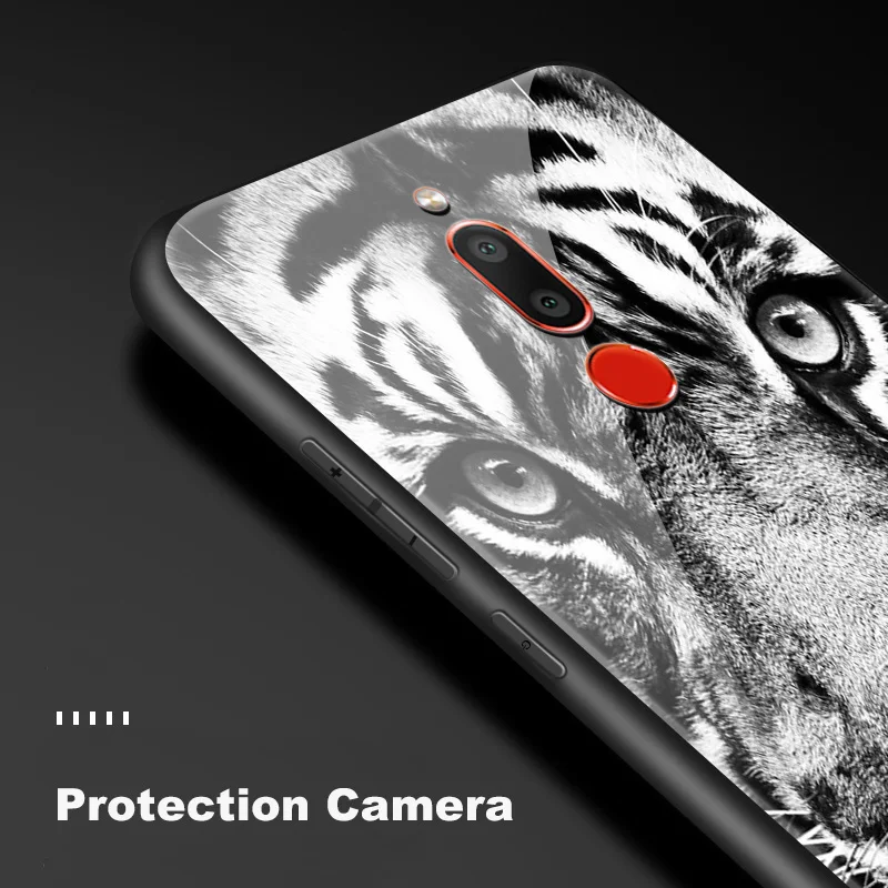 Задняя крышка из закаленного стекла для Meizu 16s 16th Plus 16X M6T M882Q M892Q M5 M6 M8 M9 Note TPU Рамка бампер печать обложек сумка с животными
