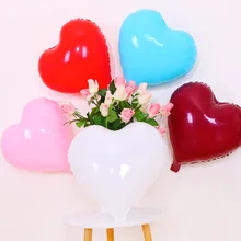 Свадебные принадлежности шарик в форме сердца День рождения украшение сердце воздушный шар из фольги конфетного цвета чистая красный шар