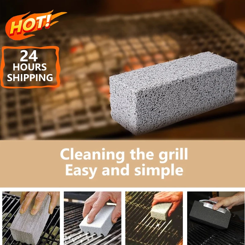 2 Pieces Of Grill Grill Cleaning Brick Grill Cleaning Stone Grill Stain