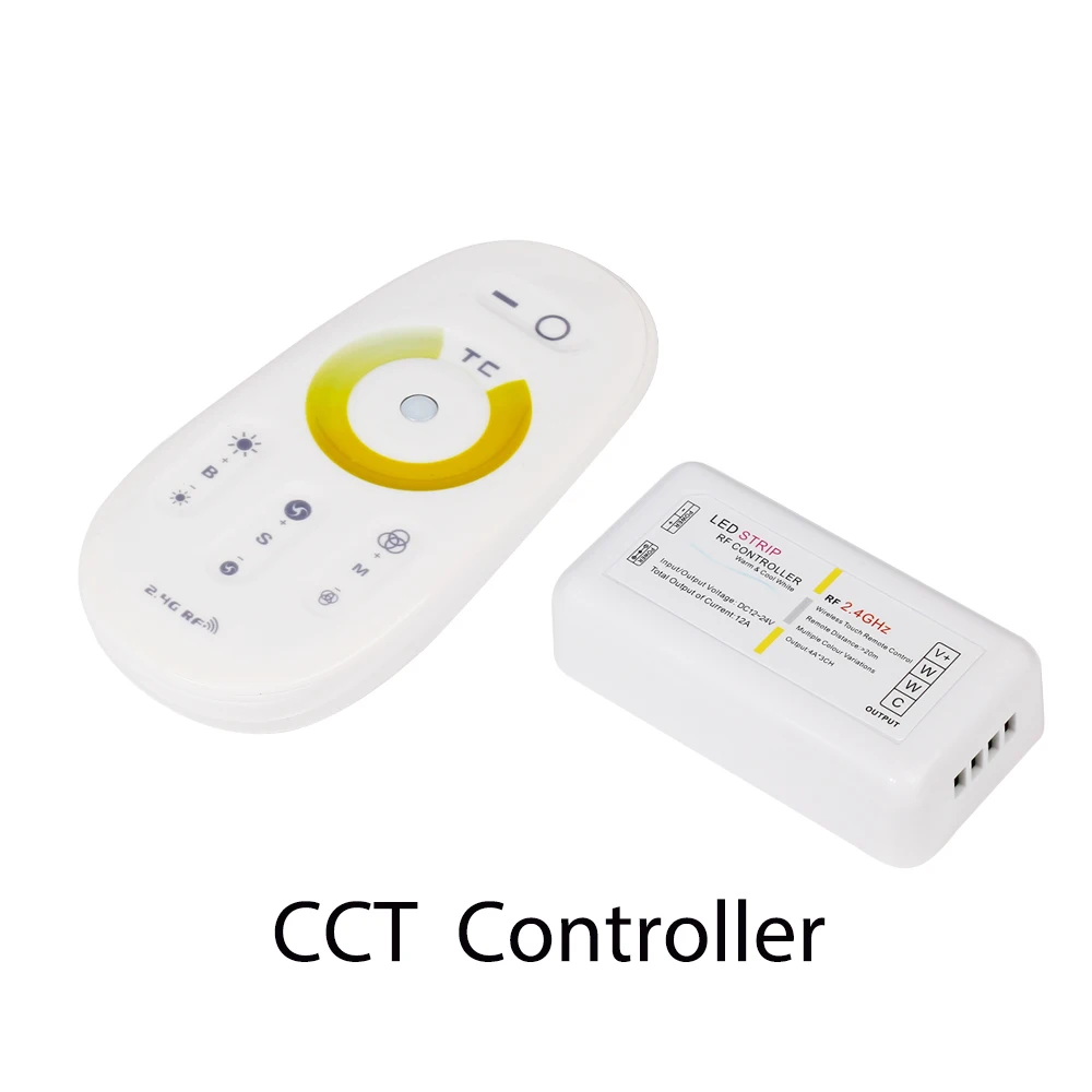 DC12-24V 2,4G 12A светодиодный контроллер с РЧ-пультом управления с держателем для светодиодной ленты света 5050 RGB RGBW rgbww одного цвета CCT