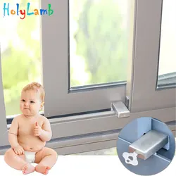 Serrure de fenêtre de sécurité pour enfants, 1 pièce, Protection pour bébés, avec serrure d'armoire à clé, sangles de Protection pour enfants 