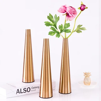 

Nordic Decoration Home Modern Tabletop Vase Home Decor Living Room Decoration Gold Vase Vases for Interior Metal