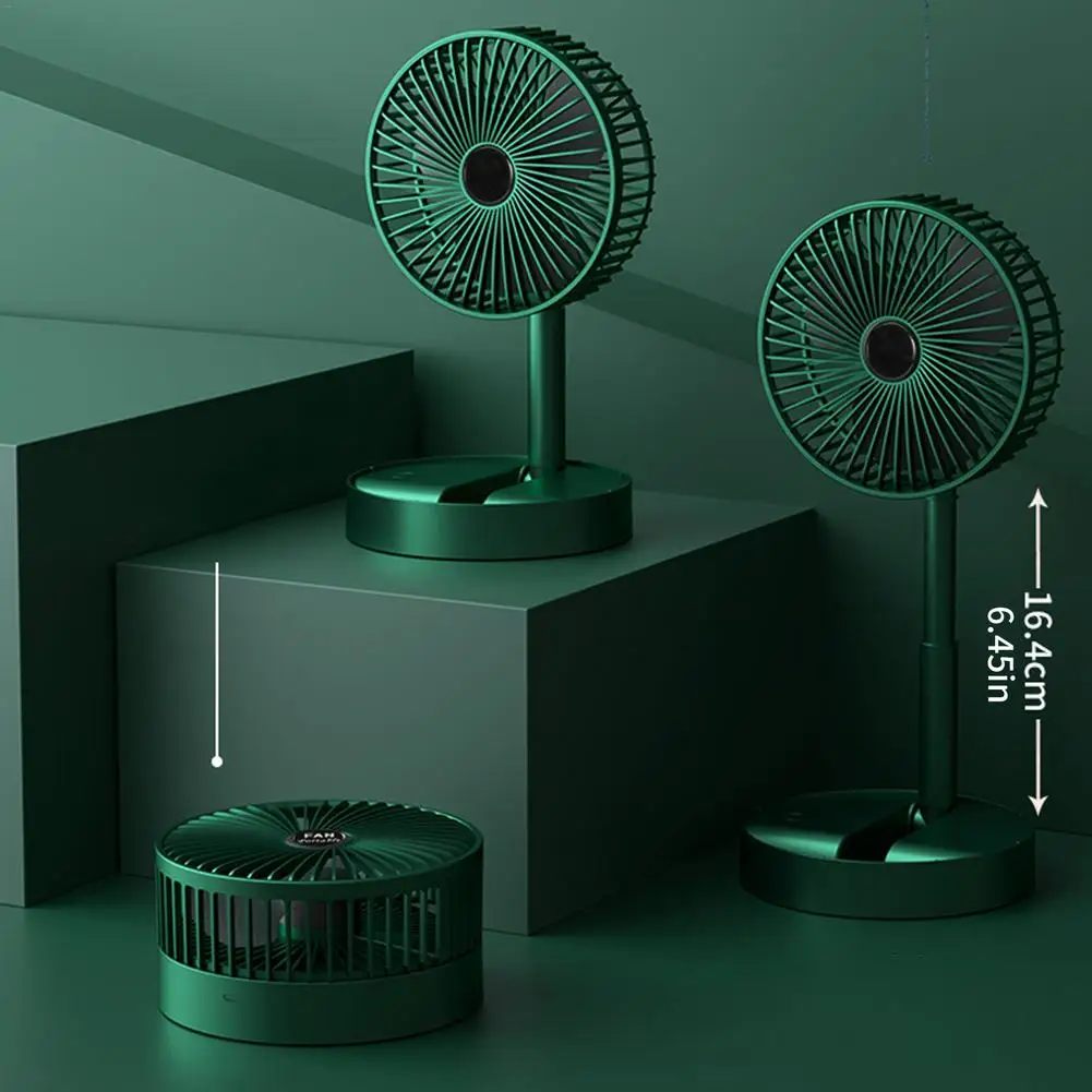 Portable USB Desk Fan Mini Foldable Floor Fan Portable Quiet Standing Silent Colorful Cooling Fans For PC Laptop USB Gadgets