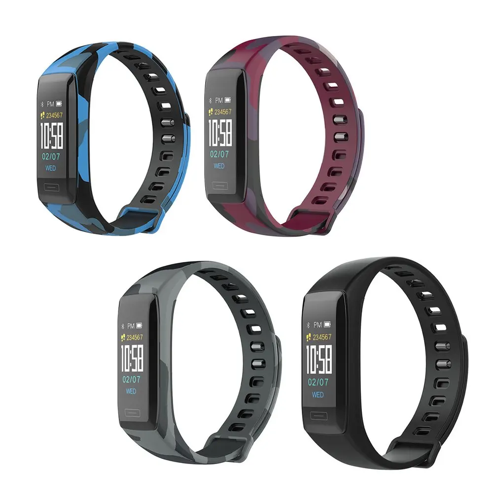 2018 Hottest Sell Smart Watch Smart Bracelet Heart Rate Monitor Wristband Multi-sports Bracelet Waterproof Smart Watch Color LCD