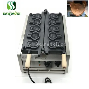 

electric bear shape waffle baking machine rabbit muffin machine cartoon waffle toaster machine bubble egg cake making machine