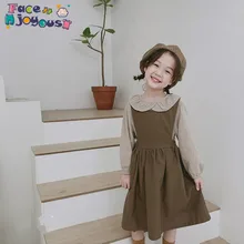 Новое весеннее детское платье для девочек платья для детей 3-7 лет жилет без рукавов для девочек платье принцессы Одежда для маленьких девочек