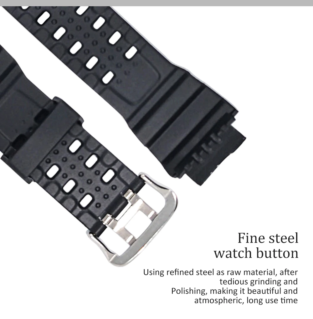 Gomma Di Silicone Watch Band Strap Fit Per G Shock Gw9400 Gw 9400 Del Rimontaggio Di Trasporto Nero Impermeabile Cinturini Accessori