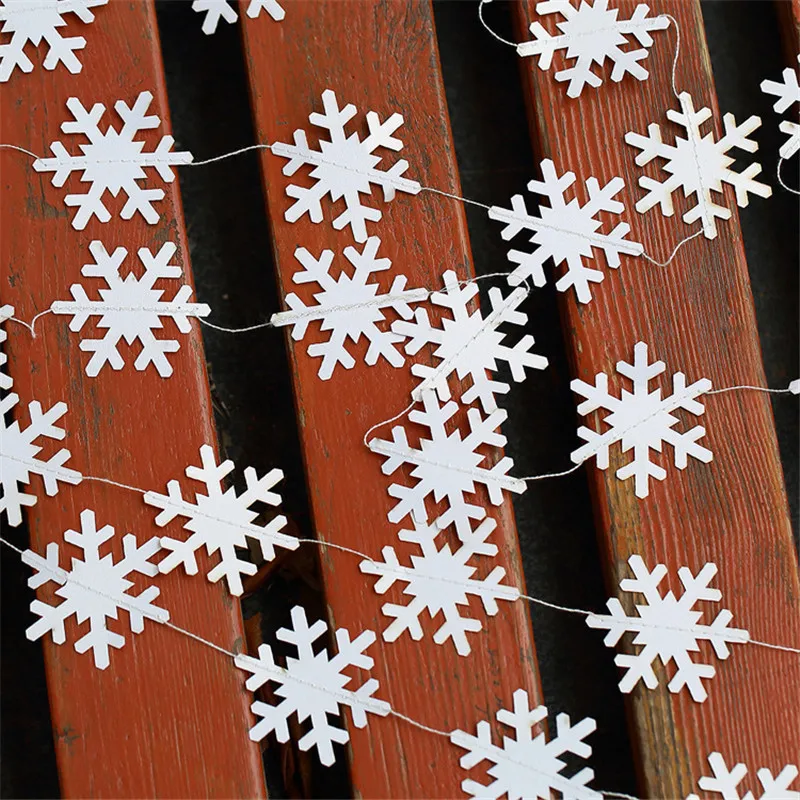 Frozen Party Christmas Snowflakes Decor 3D Hollow Snowflake Paper Garlands Ornament Fake Snow Winter Christmas Decor for Home QW163 (4)