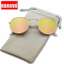 RBROVO, солнцезащитные очки для женщин/мужчин, фирменный дизайн, очки для девушек, Круглые, Роскошные, Ретро стиль, солнцезащитные очки, винтажные, зеркальные, Oculos De Sol Gafas