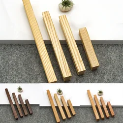 Natural Solid Wood Cabinet Pulls With Screw Kitchen Beech Cupboard Knobs Wardrobe Drawer Closet Dresser Handle мебельные ручки