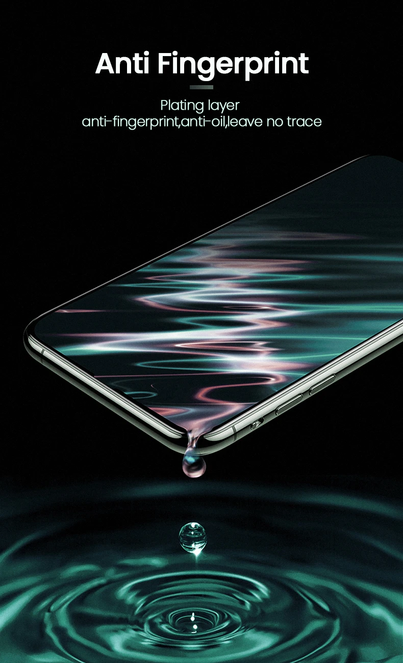 amzish Ультратонкое закаленное стекло 9H 0,15 мм для iPhone 11 Pro Max 8 7 6S X XR XS Max, защита на весь экран для iPhone 11 Pro Max