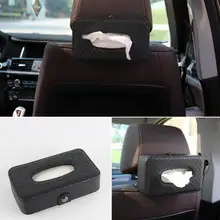 Коробка для салфеток из искусственной кожи, автомобильная коробка для салфеток, держатель для салфеток, солнцезащитный козырек, подвесной ящик для хранения, для заднего сиденья автомобиля, держатель для бумаги