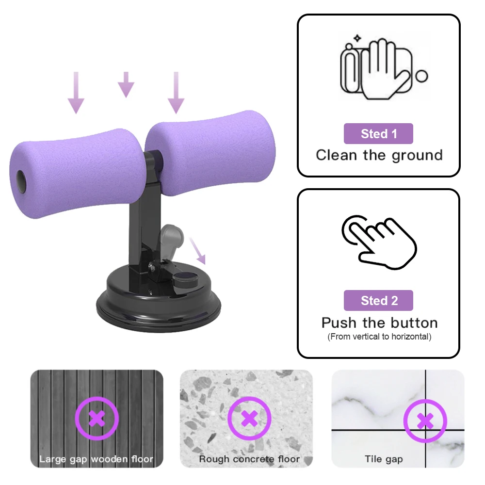 Sit Up Assistant Abdominal Core Workout Assist Bar Fitness Equipment Muscle Trainning Home Gym Exercise Situps Stands