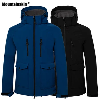 

Mountainskin Men Hiking Softshell Jacket Fleece Outdoor Sport Thick Windbreaker Camping Trekking Climbing Skiing Male Coat VA582