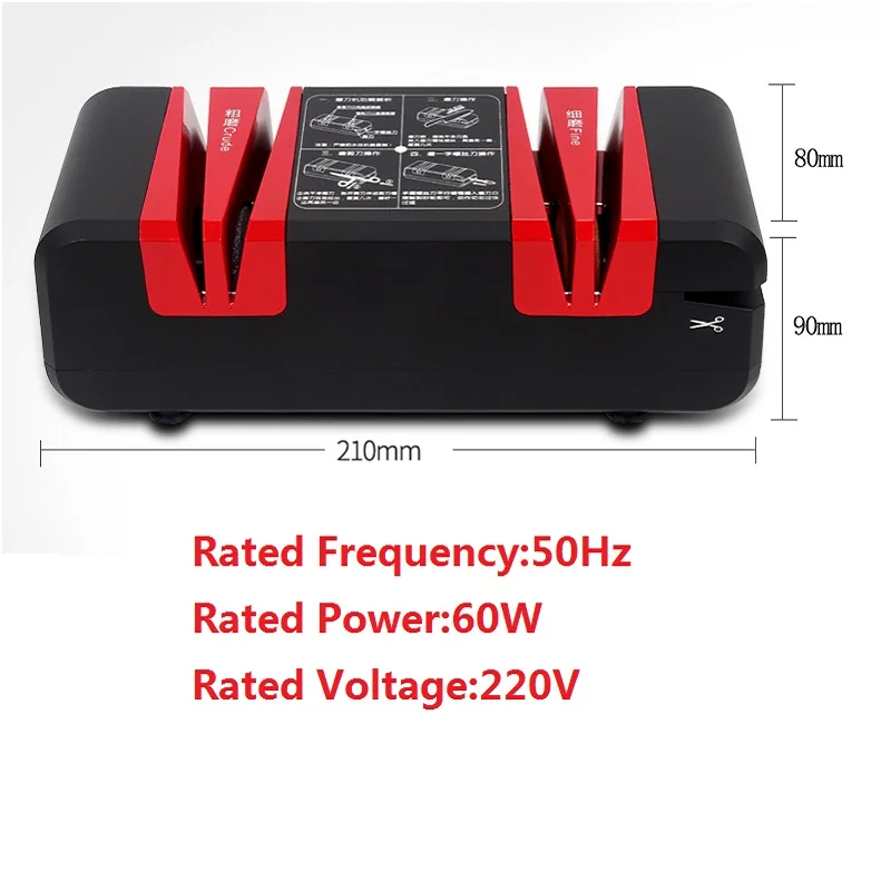 1 шт., электрическая точилка, штепсельная вилка, автоматический источник питания, наждачная пластиковая шлифовальная машина, нож, точилка, качественная кухонная утварь, домашняя посуда