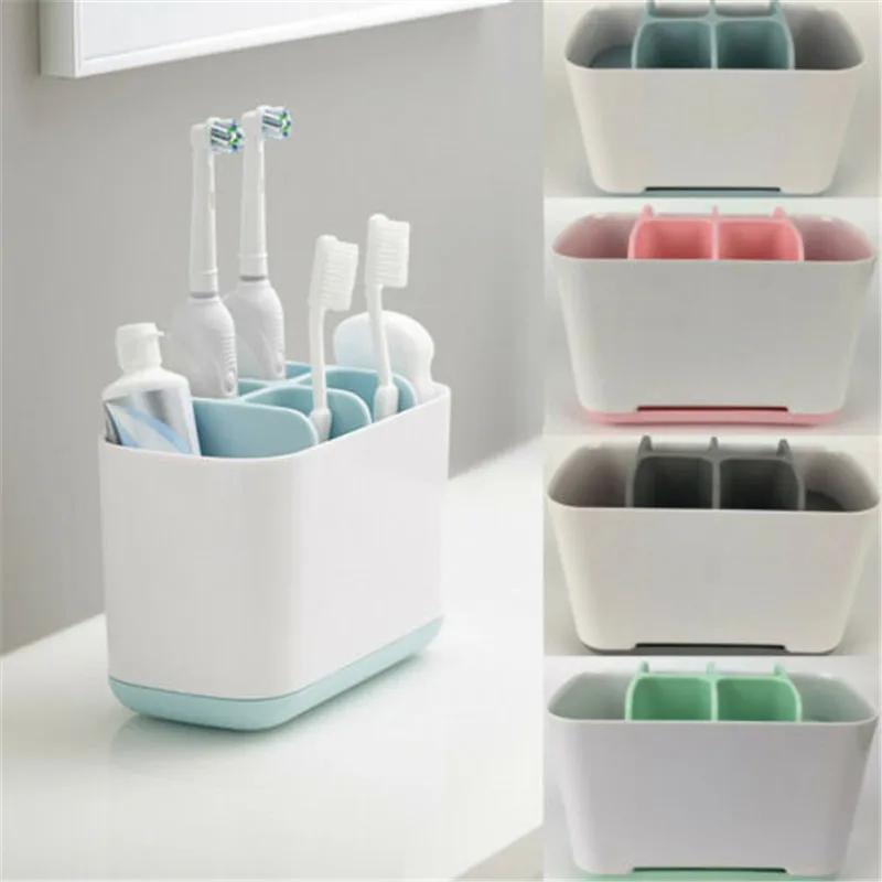 WBBOOMING пластиковая многофункциональная стойка для зубной щетки, держатель для зубной пасты, полка для ванной комнаты, кухонная полка для мыла, чистящая щетка для хранения