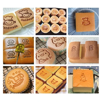 

Animals Cake Topper Drawing Stamping Iron Set Decoration Party Supplies Boy Girl Baking Gifts Decorating Tools Kitchen Cookware
