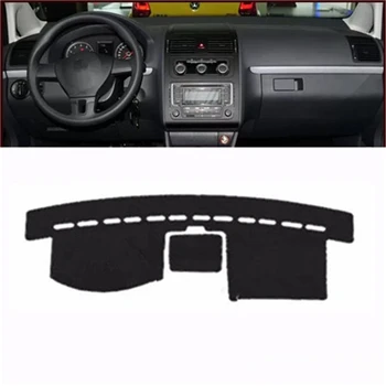 

Sinjayer Anti-slip Car Dashboard Cover Dashmat Pad Inner Auto Carpet Sun Shade Dash Board Cover For Volkswagen VW Touran 2005-15