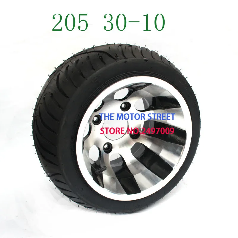 Картинг детская коляска ATV UTV 205/30-10 дюймов бескамерное колесо шин с ступица из алюминиевого сплава