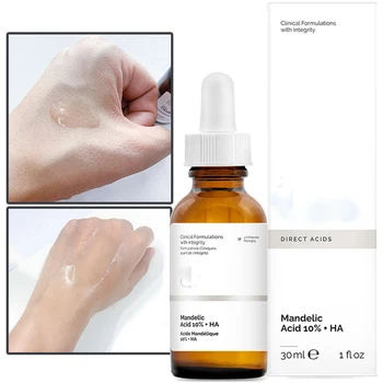 

Mandelic Acid 10%+HA Acne Spot Removing Brighten Skin Repair Face Invisible Pores Care Primer Makeup Serum