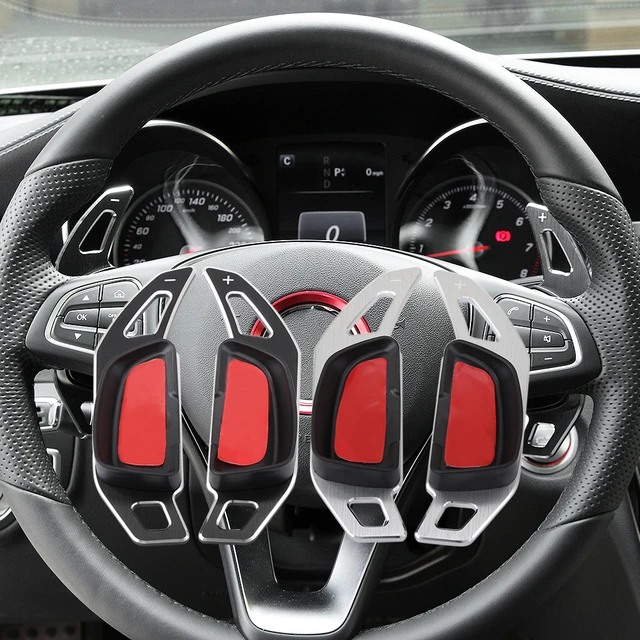 Aluminum Shift Paddle Blade Steering Wheel Paddle Shifter Extension Fit For Mercedes  Benz A B C E Gle Class W176 W205 W246 C117