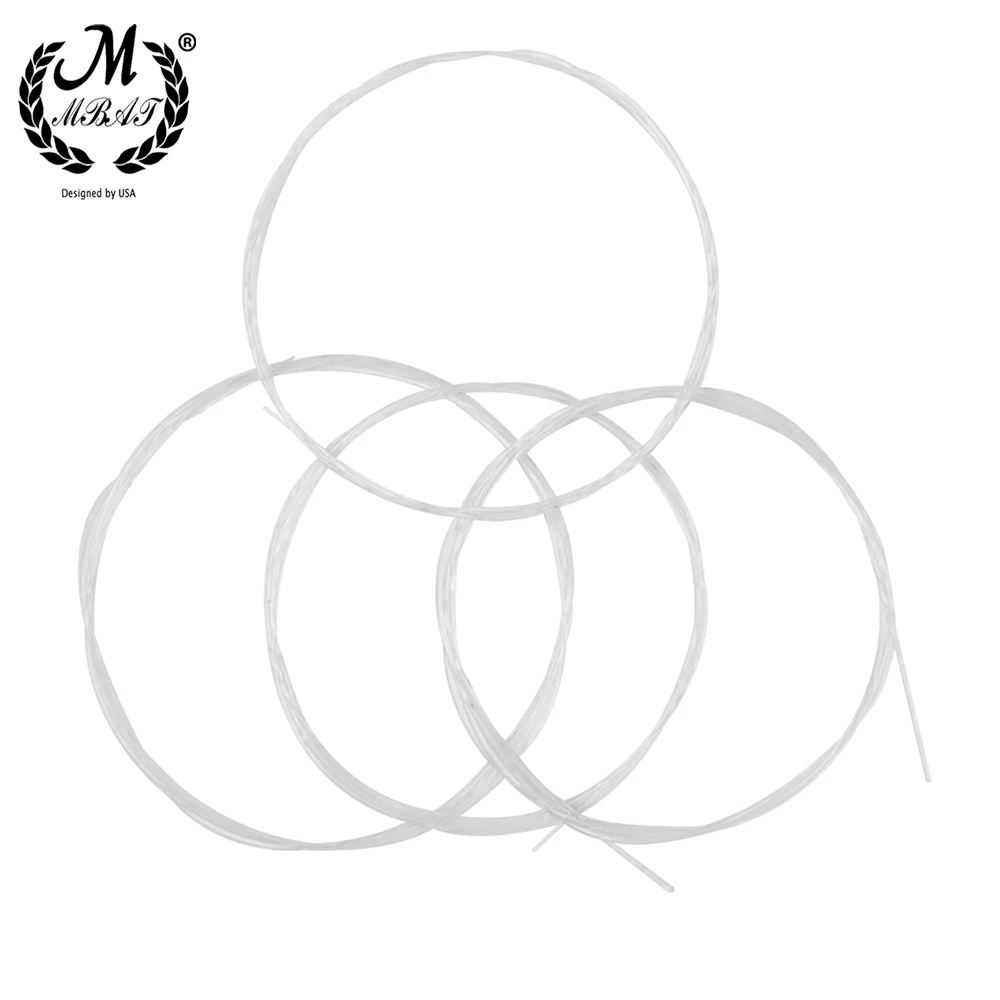 M MBAT 4 Pcs/Set Ukulele Strings Nylon Replacement Stringed Instrument For Ukulele Durable Guitar String Parts Accessories U103