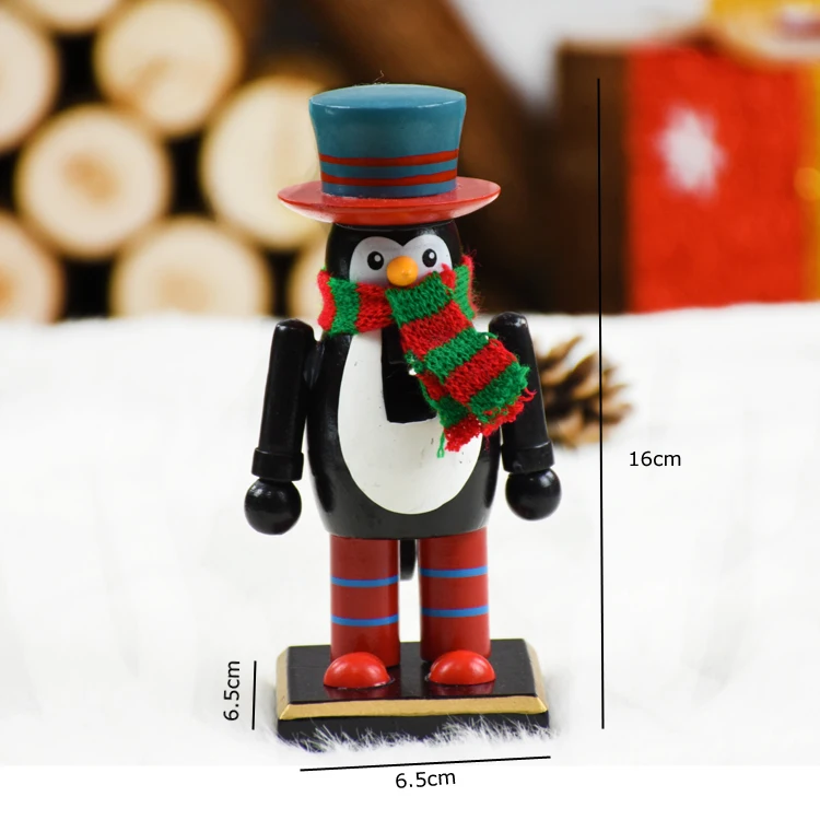 Kid Christmas gift Figurine nutcracker Christmas Decorations for Home christmas crafts New Year Decoration adornos de navidad - Цвет: qi e