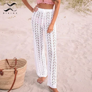 high waisted crochet pants